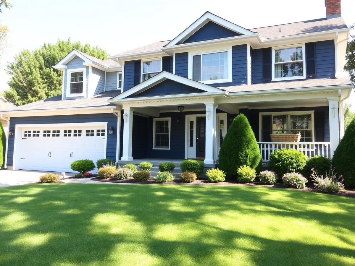 Freshly painted Long Island home exterior